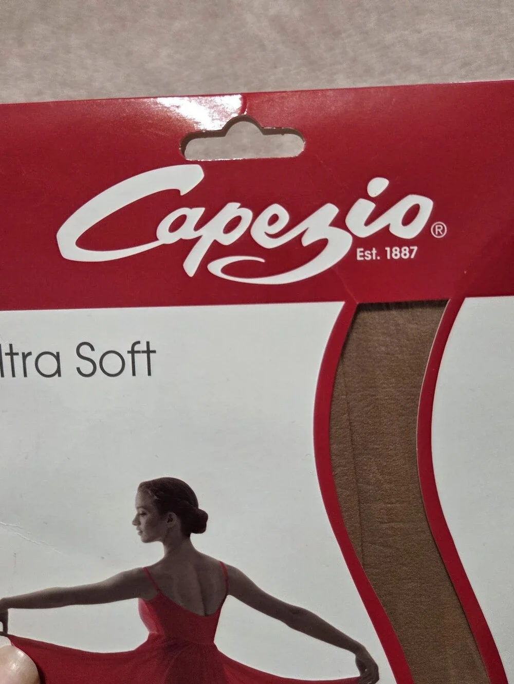 Capezio Ultra Soft stirrup dance tights in a Beige‎ S/M Dance Exercise Recital